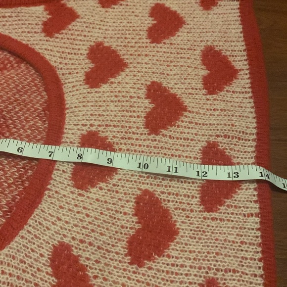 ❤️ NWT Fashion Nova heart print sweater knit cropped tank top, size XL ❤️ - Picture 6 of 6